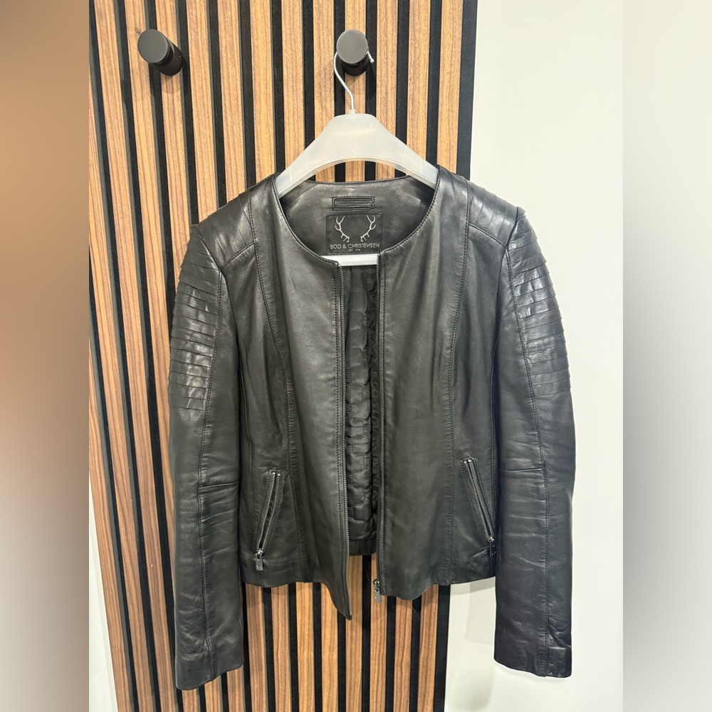 Women's Black Leather Jacket